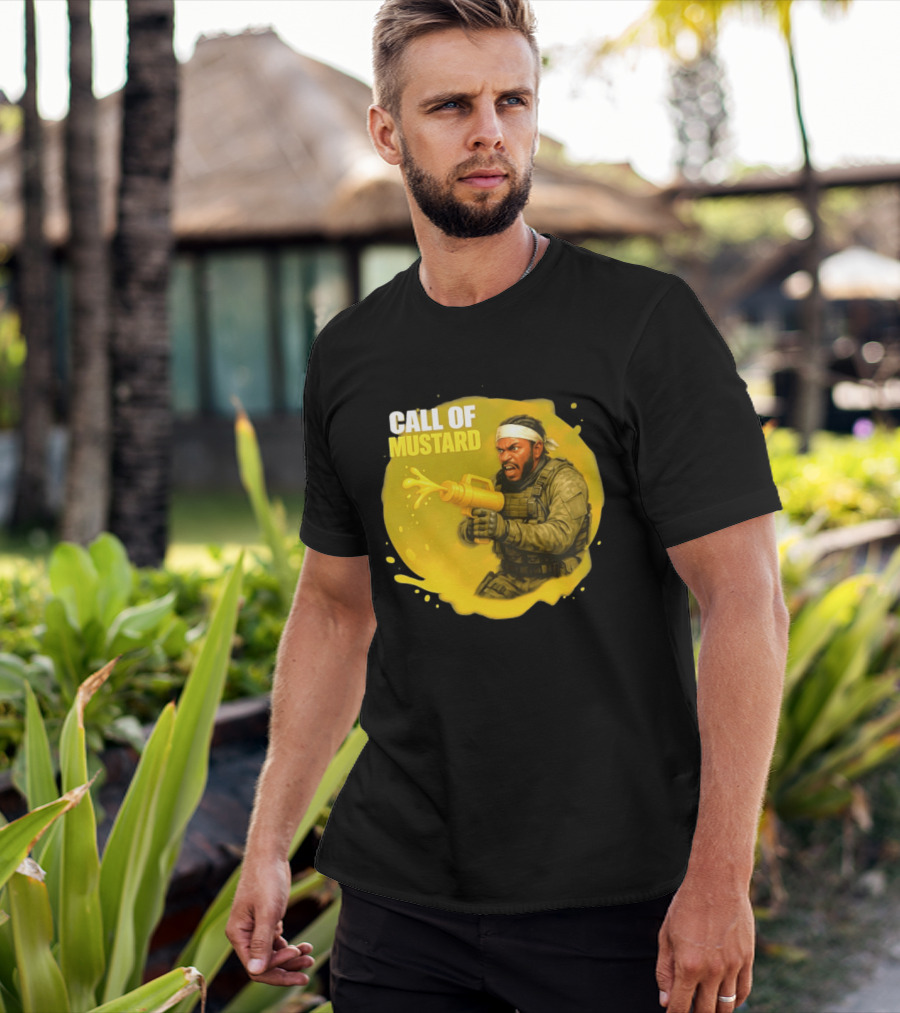 Call Of Mustard Diddy Funny Parody Combat Splash T-Shirt