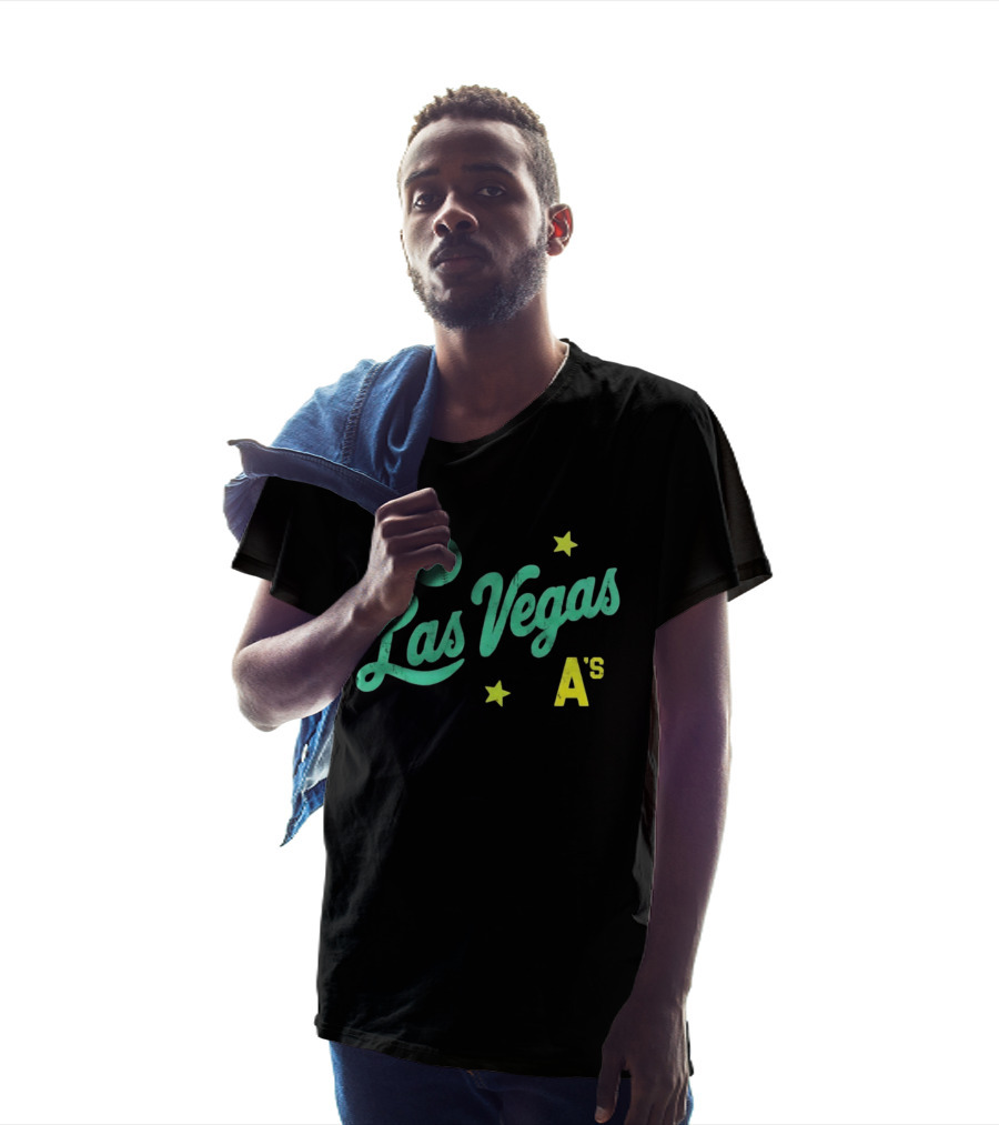 Las Vegas A's Baseball Script Stars T-Shirt
