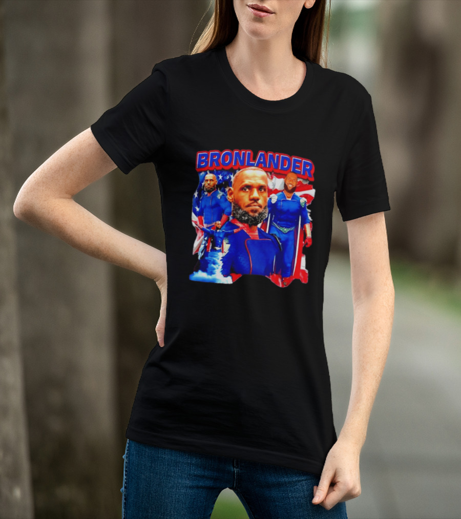 LeBron James Bronlander Basketball Superhero Fusion T-Shirt