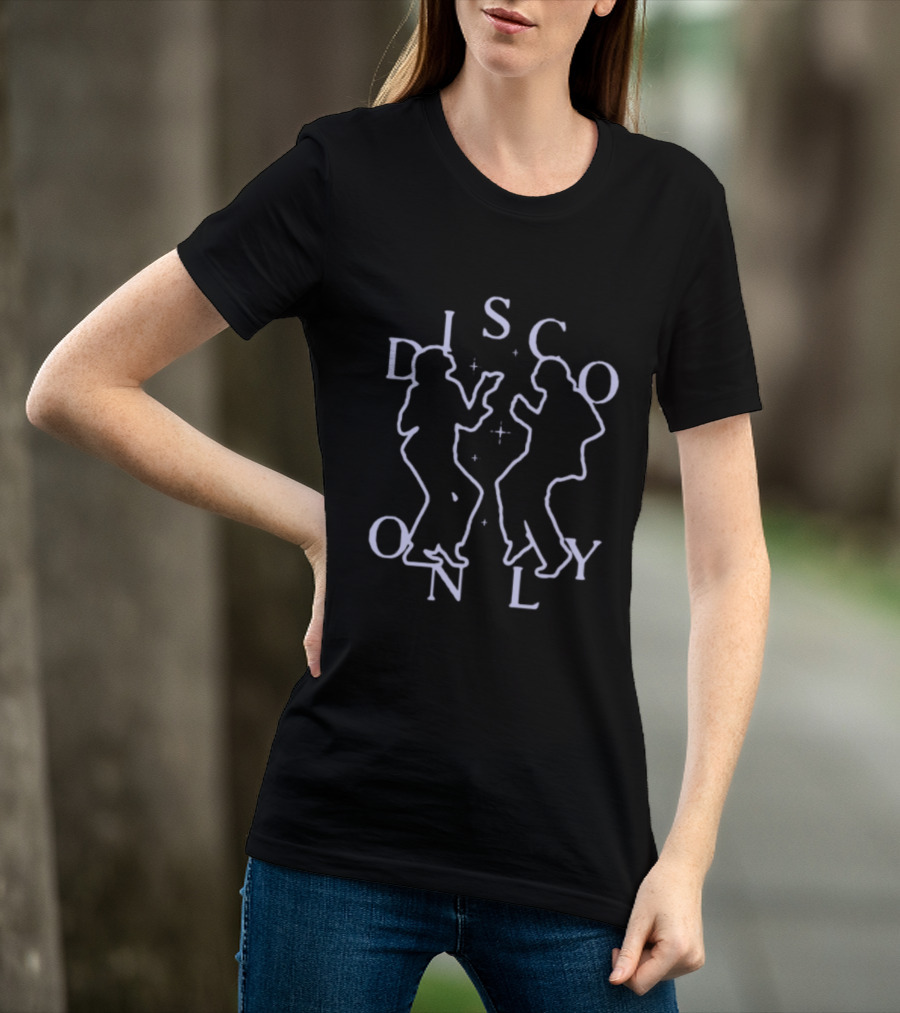Disco Only Dancing 70s Nightclub Silhouette Retro Vibes T-Shirt