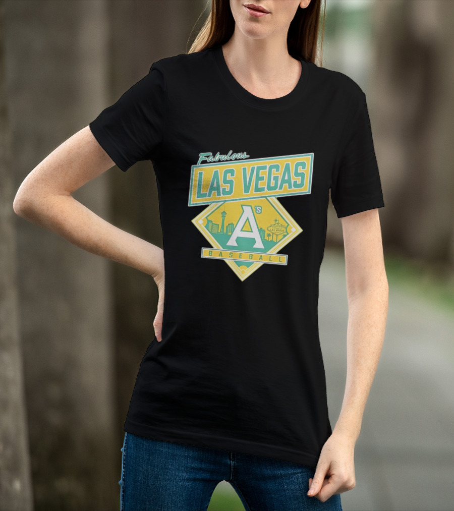 Fabulous Las Vegas A's Baseball 2026 Skyline T-Shirt