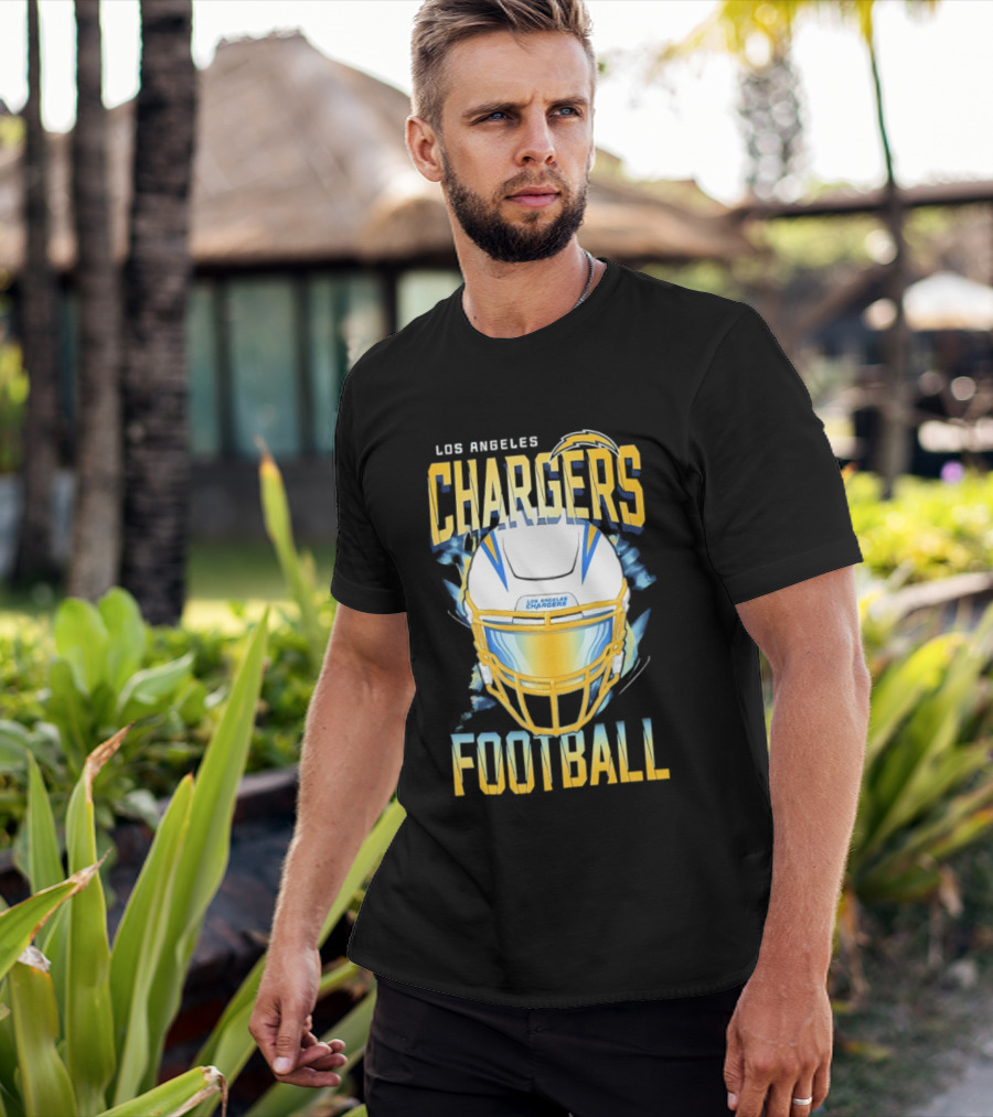 Los Angeles Chargers Football Helmet 2026 Season Team Spirit T-Shirt