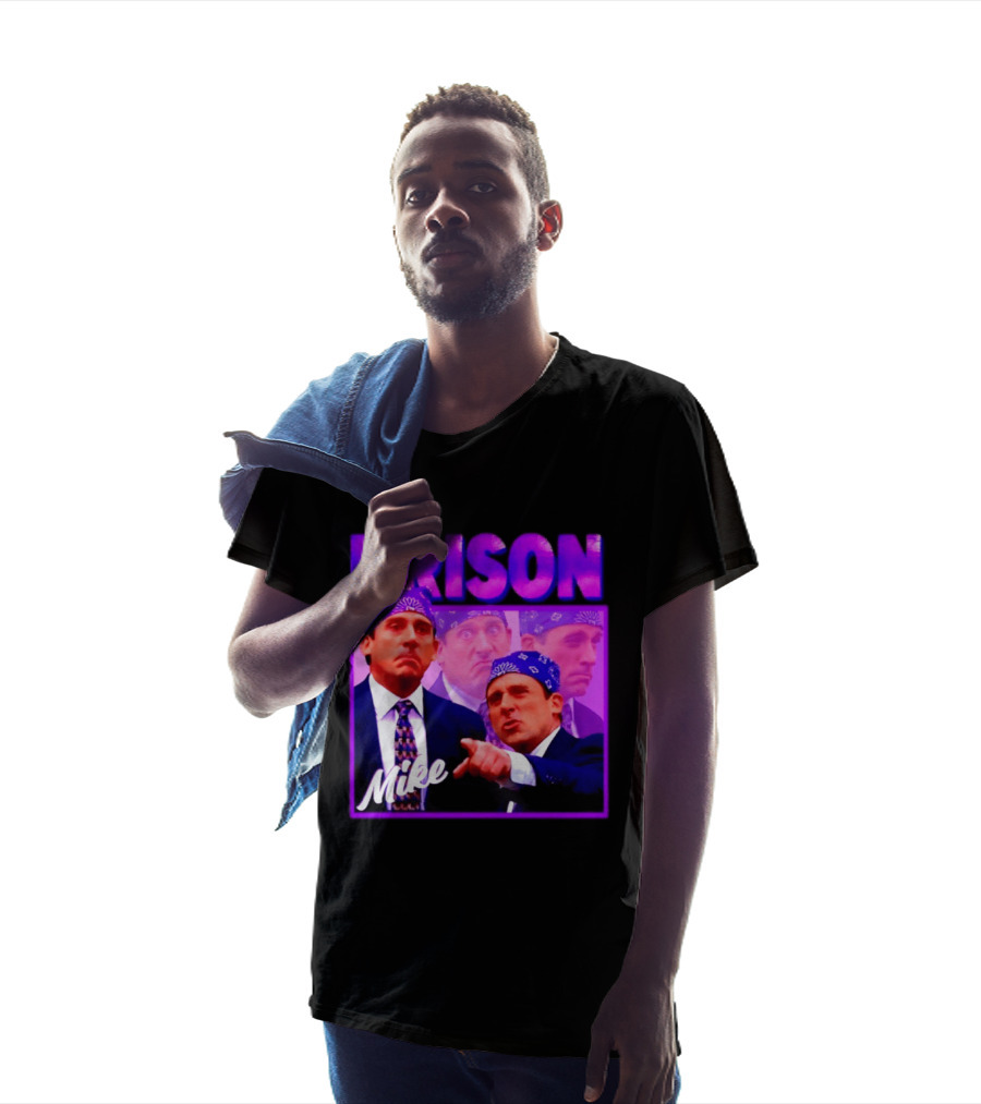 Prison Mike The Office Steve Carell Michael Scott Bandana Suit T-Shirt