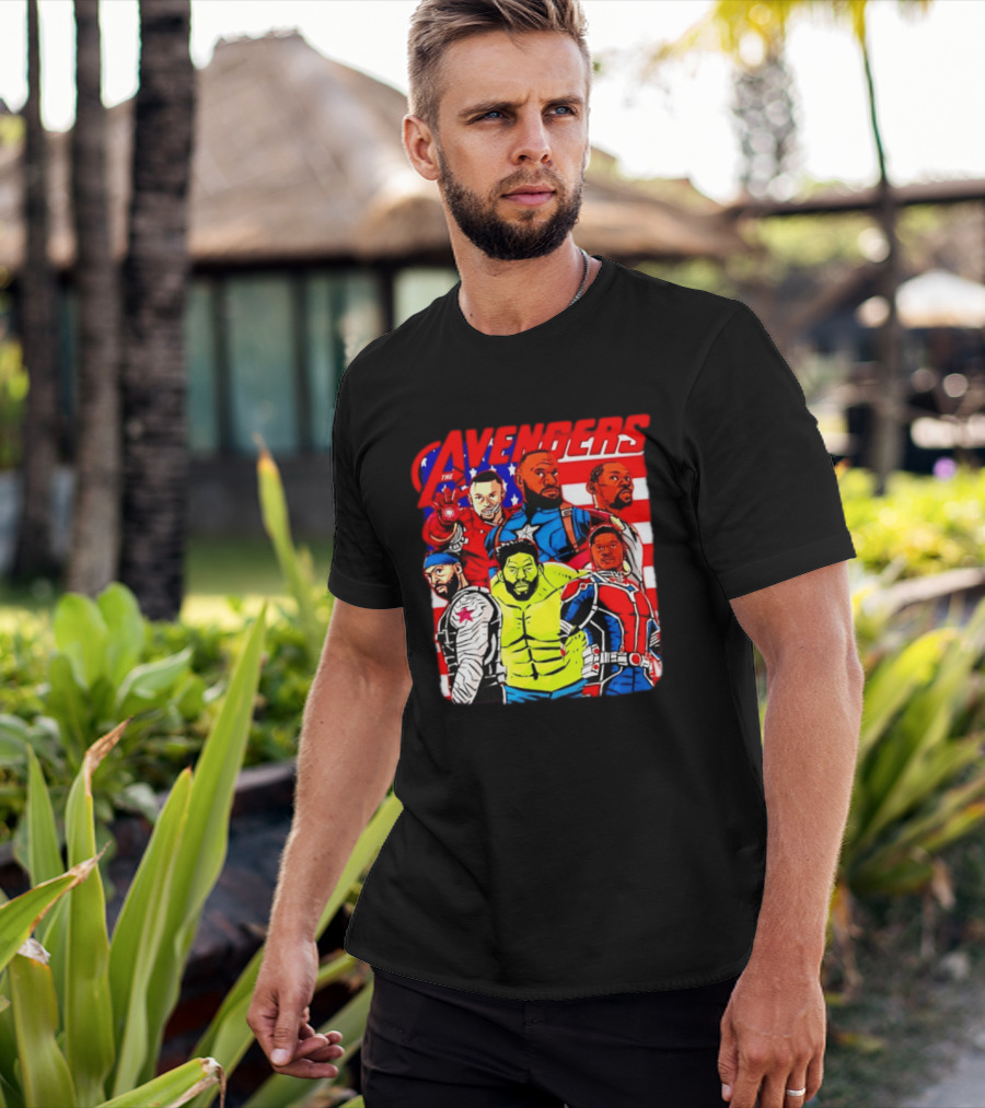 Avengers Basketball Superstars LeBron James Stephen Curry Kevin Durant Anthony Davis Hulk Ant Man T-Shirt
