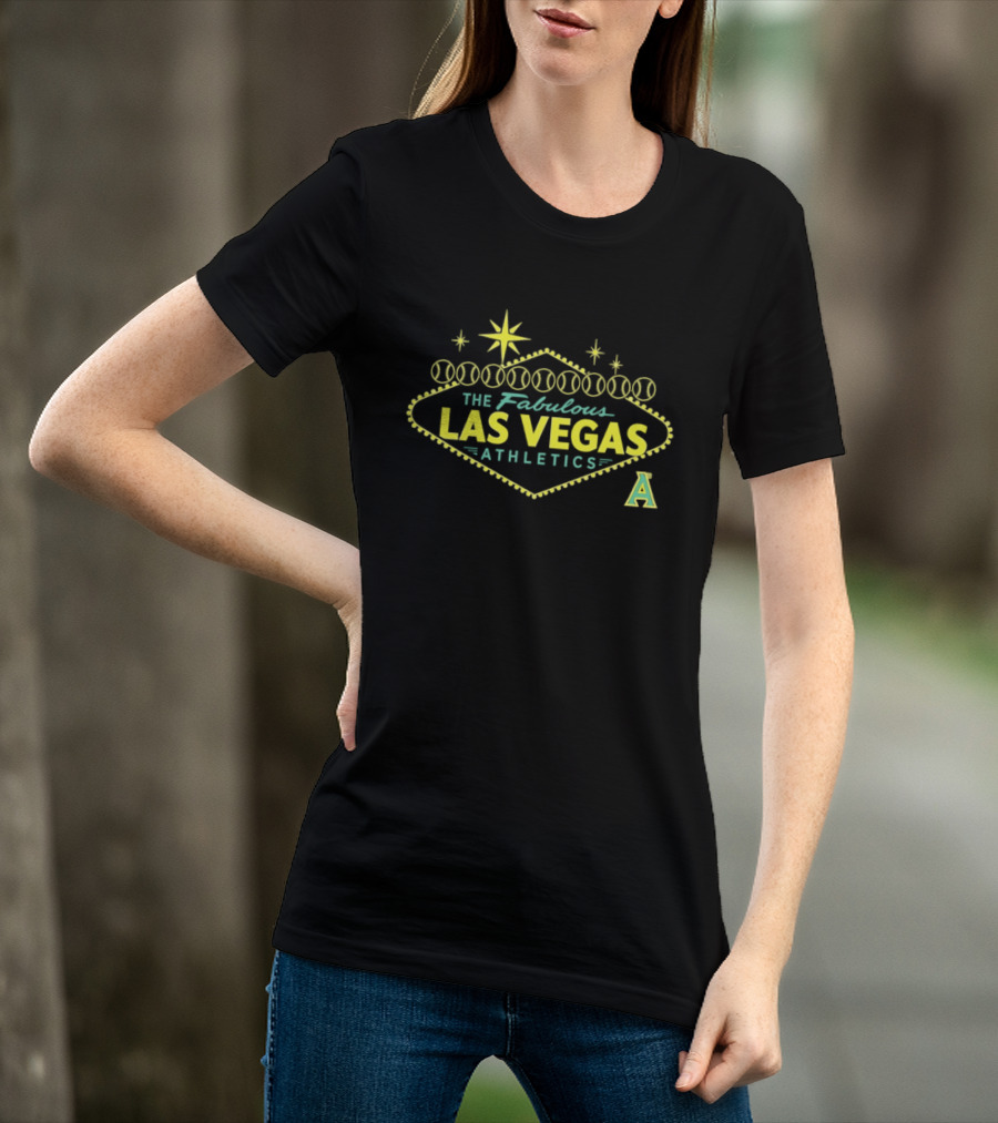 The Fabulous Las Vegas Athletics MLB Baseball 2026 Welcome Sign T-Shirt