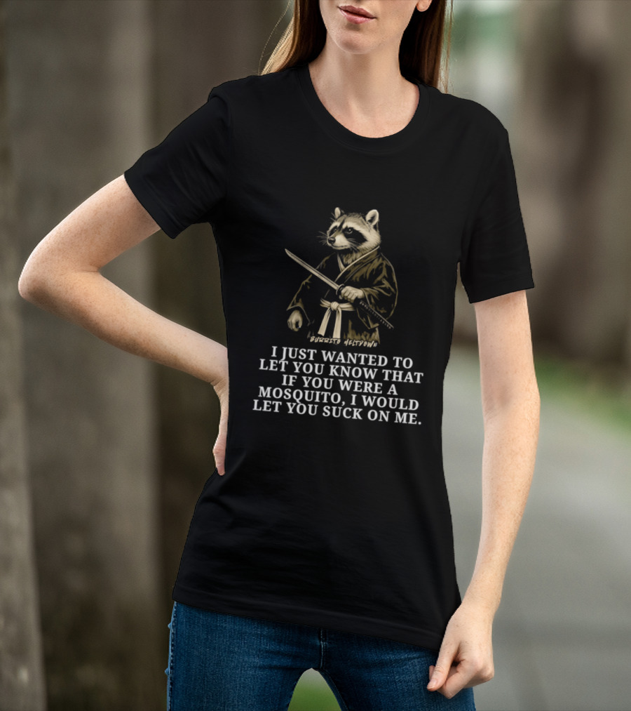 Burrito Meltdown Raccoon Samurai Mosquito T-Shirt