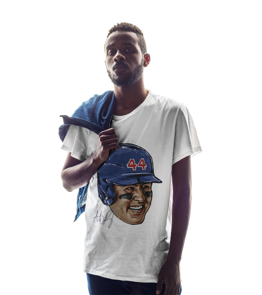Anthony Rizzo 44 Chicago Cubs Iconic Smile Swag Head T-Shirt