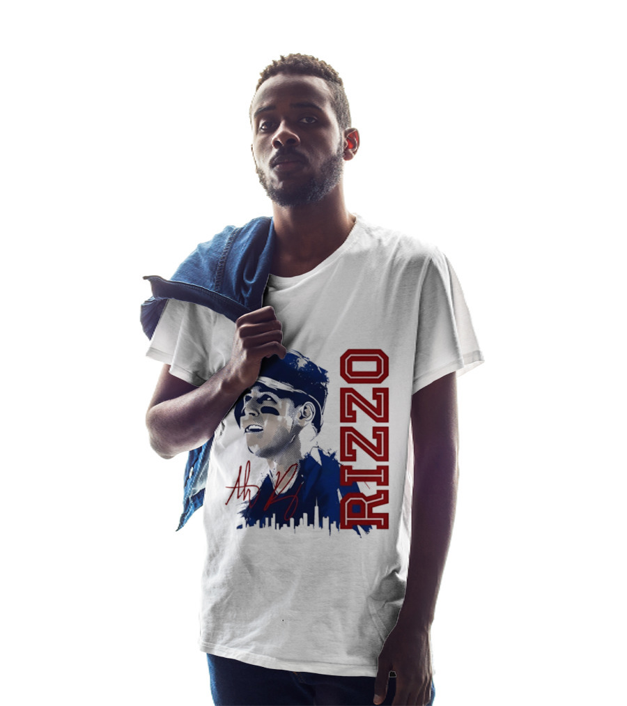 Anthony Rizzo Cubs Splatter Illustration Rizzo T-Shirt