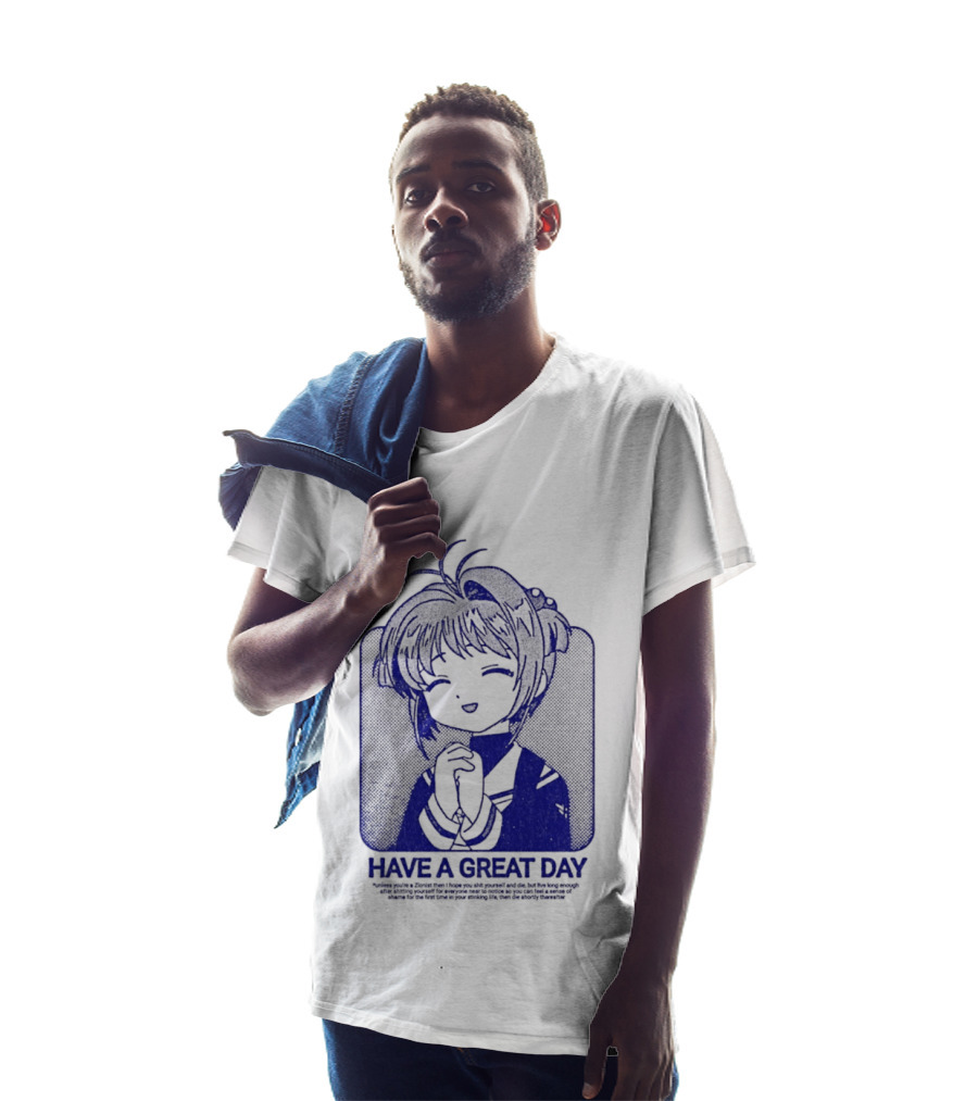 Have A Great Day Sakura Kinomoto Anime Cardcaptor Look T-Shirt