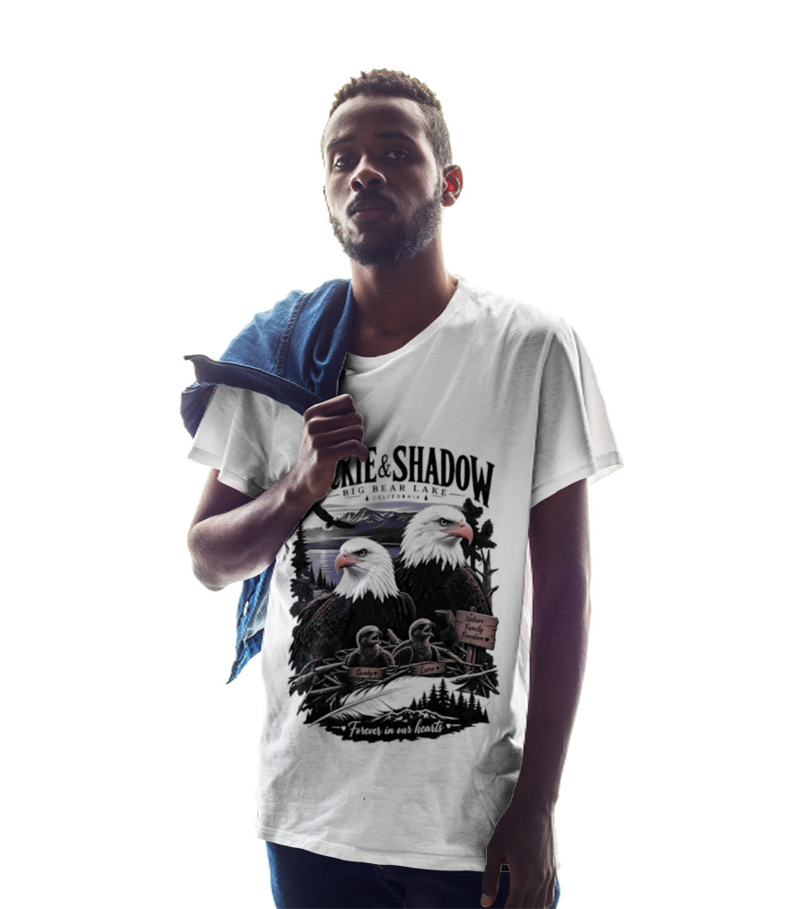Jackie And Shadow Big Bear Lake California Nature Family Forever In Our Hearts T-Shirt