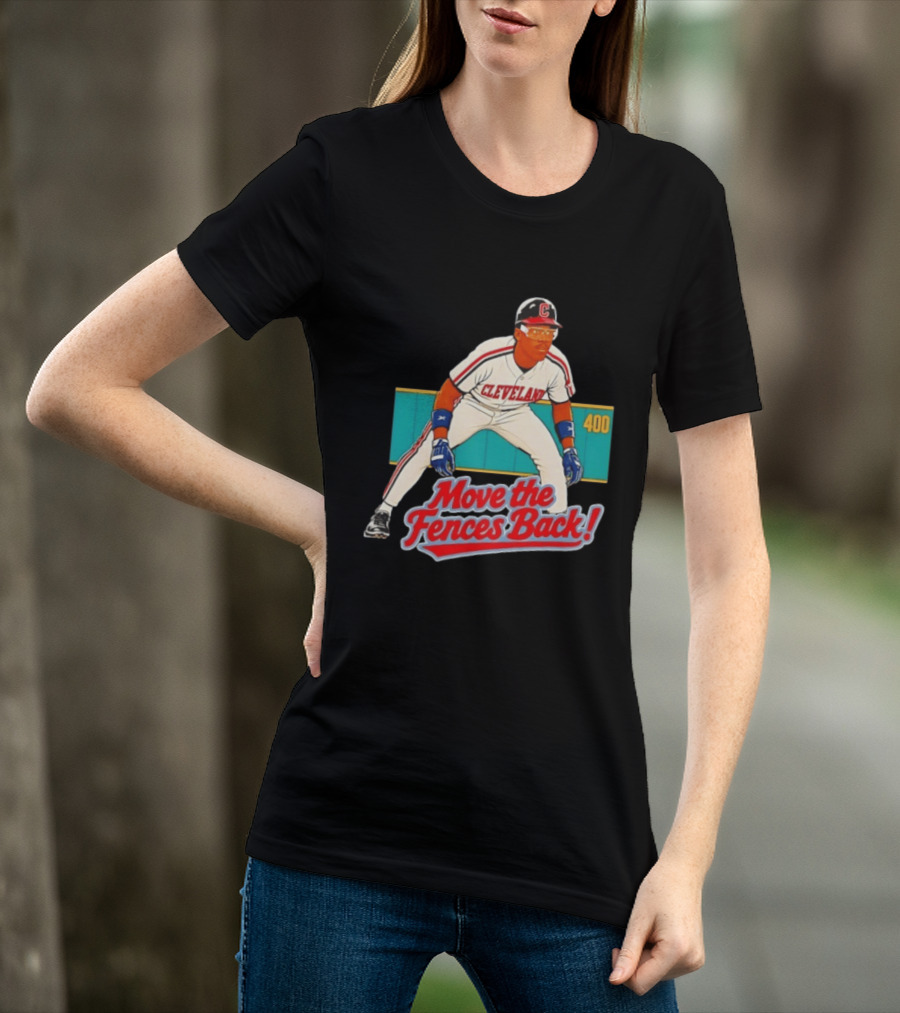 Move The Fences Back Cleveland Indians Alex Cole 400 T-Shirt