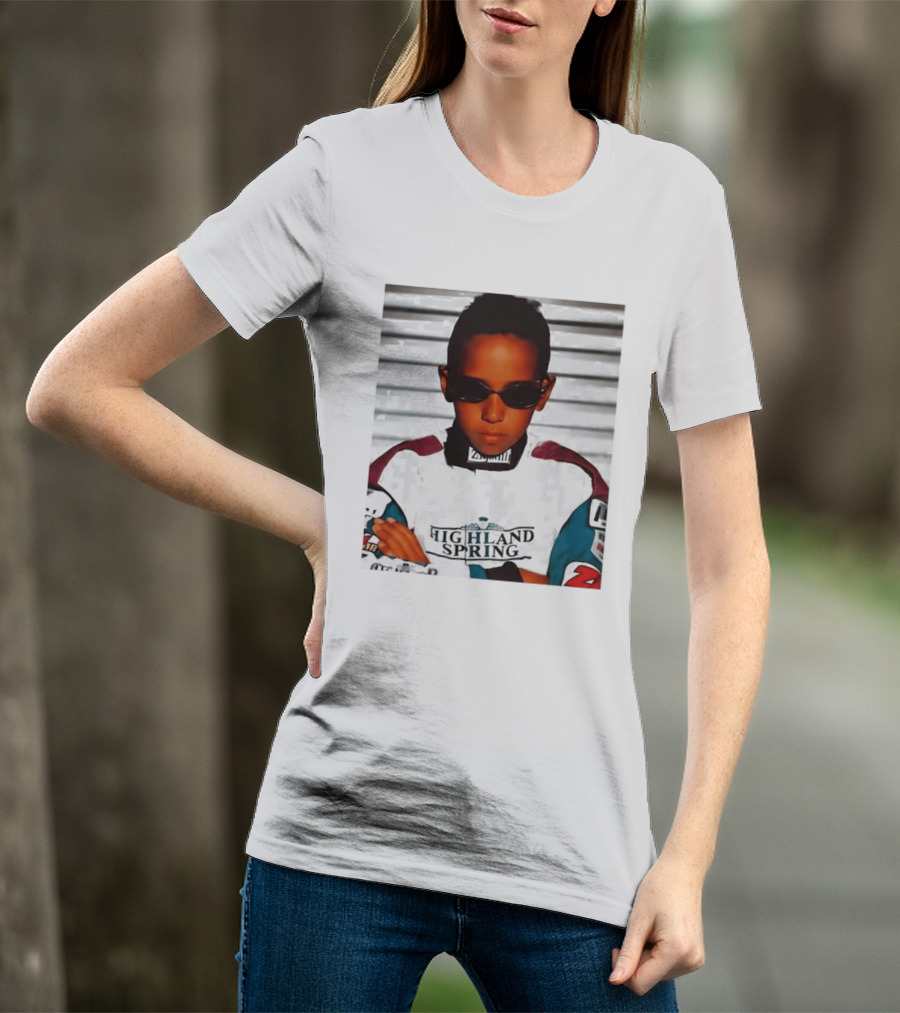 Lewis Hamilton Highland Spring Racing Attire Youthful Champion T-Shirt