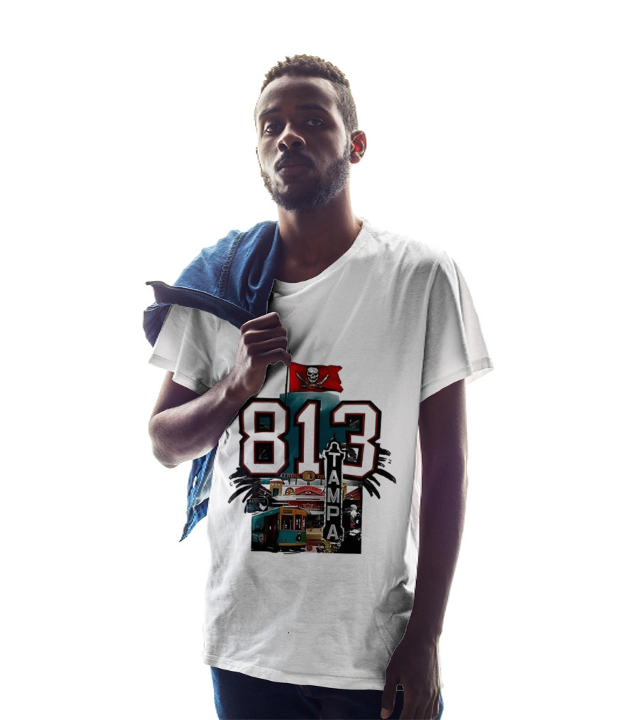 Tampa Bay Buccaneers 813 Day Raise The Flags Established 1976 Two Sided T-Shirt