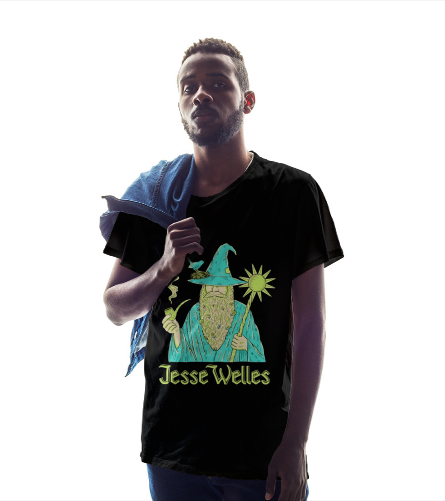 Jesse Welles Wizard Pipe Staff Bird Wizardry Magic T-Shirt