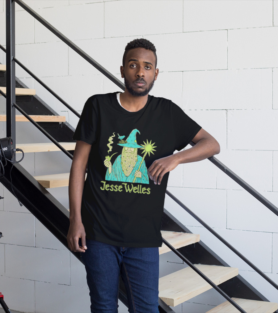 Jesse Welles Wizard Pipe Staff Bird Wizardry Magic T-Shirt
