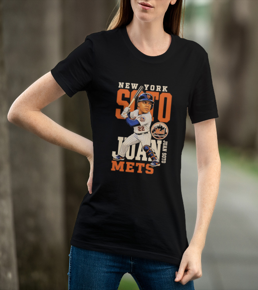 New York Mets Juan Soto 2026 MLB Season Caricature Mets T-Shirt