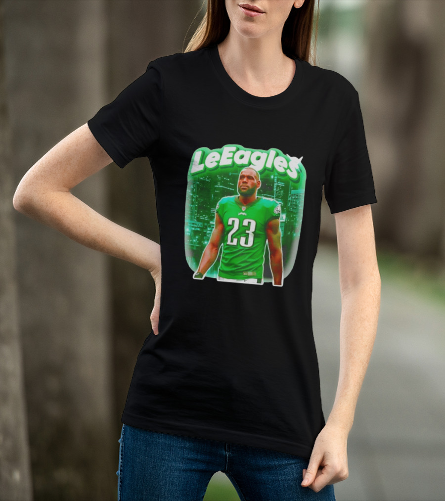 LeBron James LeEagles Philadelphia Eagles 23 Jersey T-Shirt