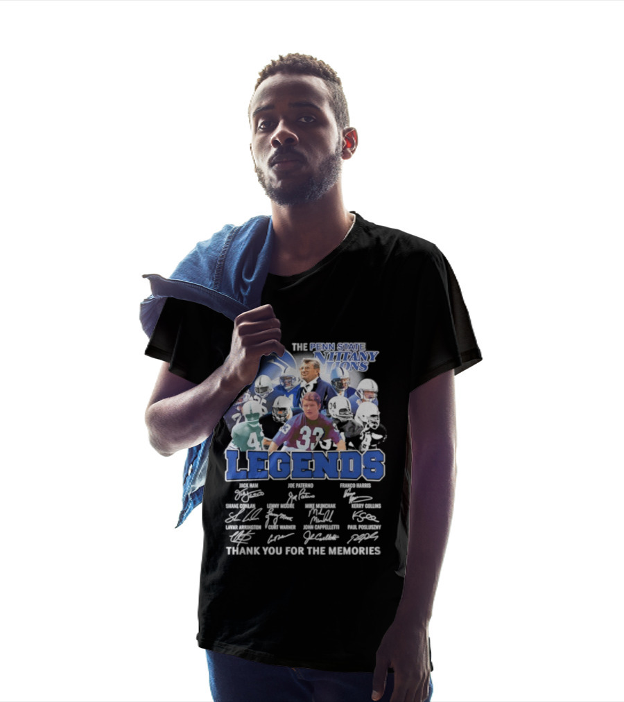 Penn State Nittany Lions Legends Thank You For The Memories Signatures T-Shirt