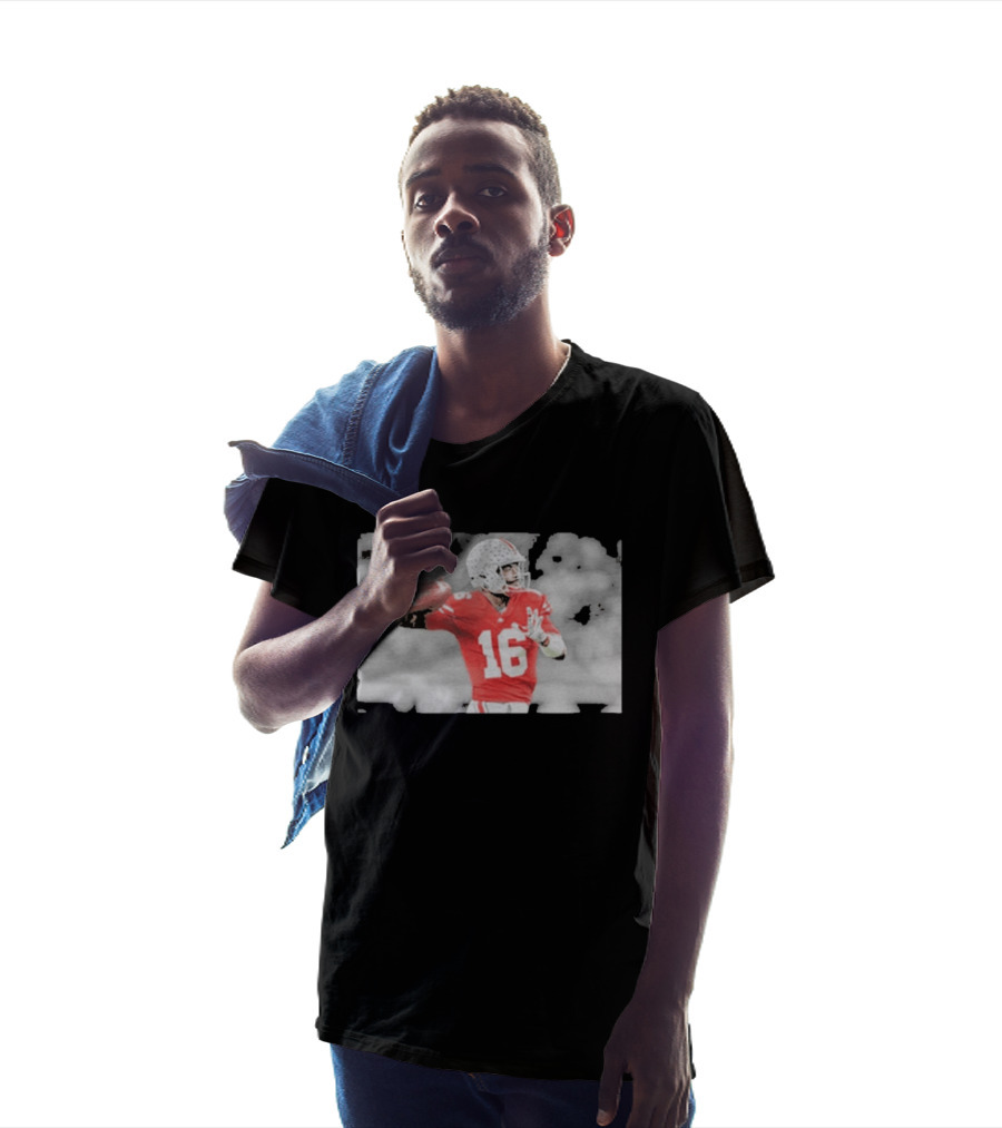 J.T. Barrett Ohio State Buckeyes #16 Football Quarterback Legend T-Shirt