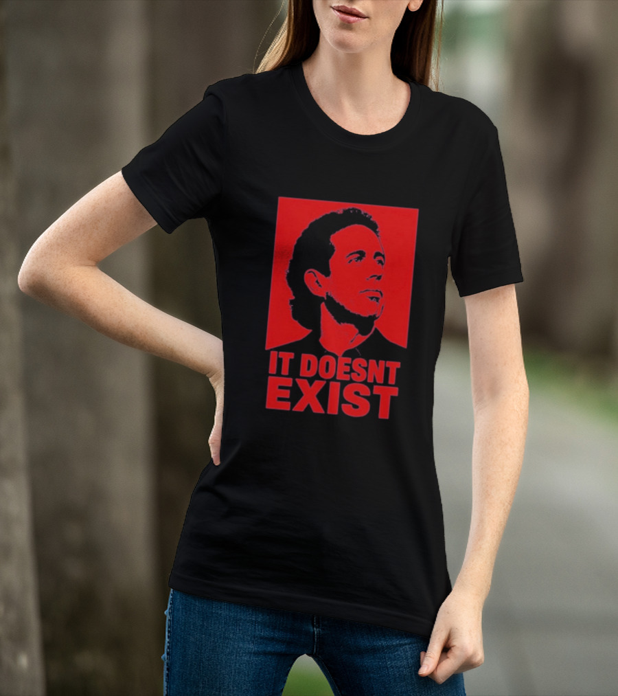 Jerry Seinfeld It Doesn't Exist Bold Red T-Shirt