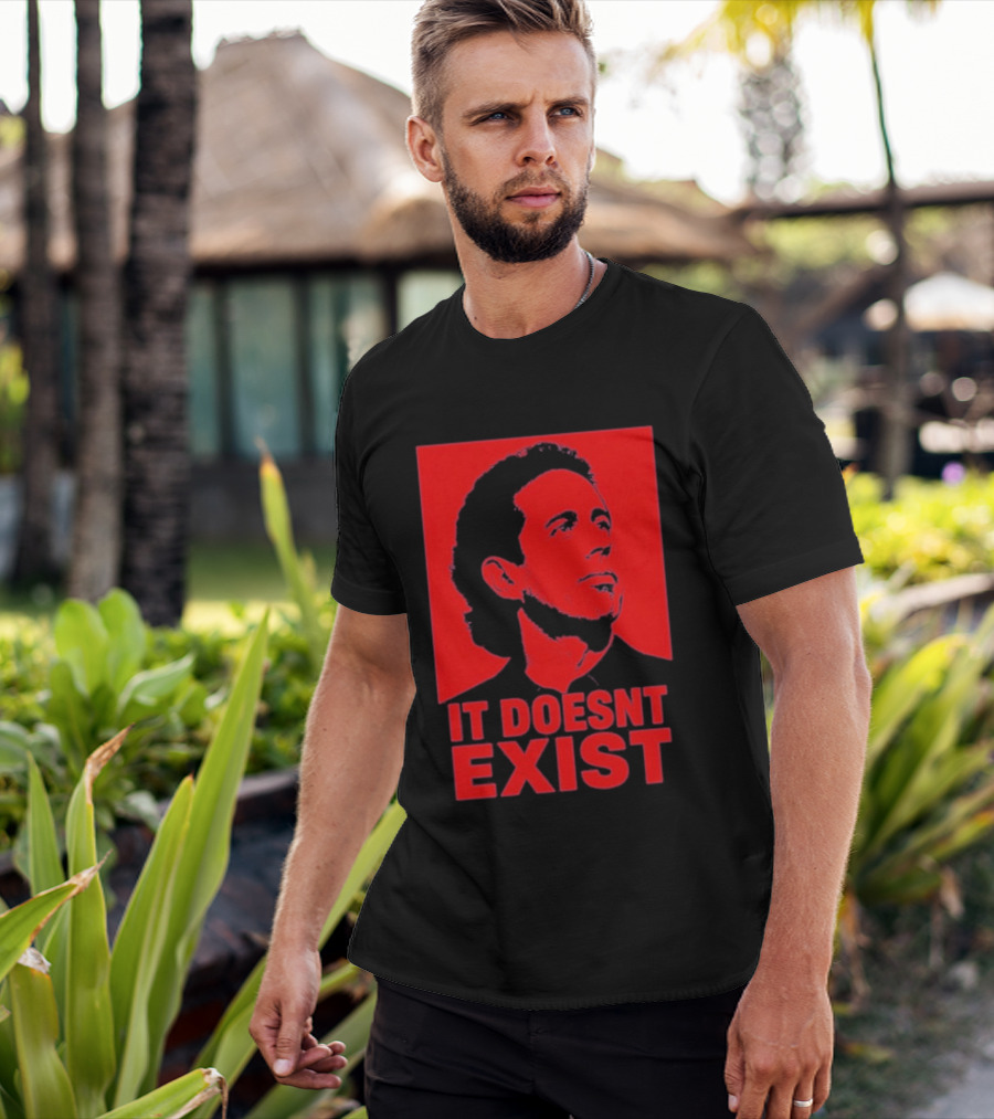 Jerry Seinfeld It Doesn't Exist Bold Red T-Shirt