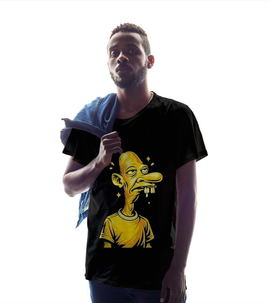 Neegy Manny Gold Statue Cartoon Character Original T-Shirt