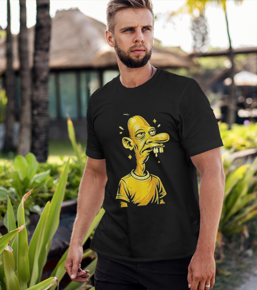 Neegy Manny Gold Statue Cartoon Character Original T-Shirt