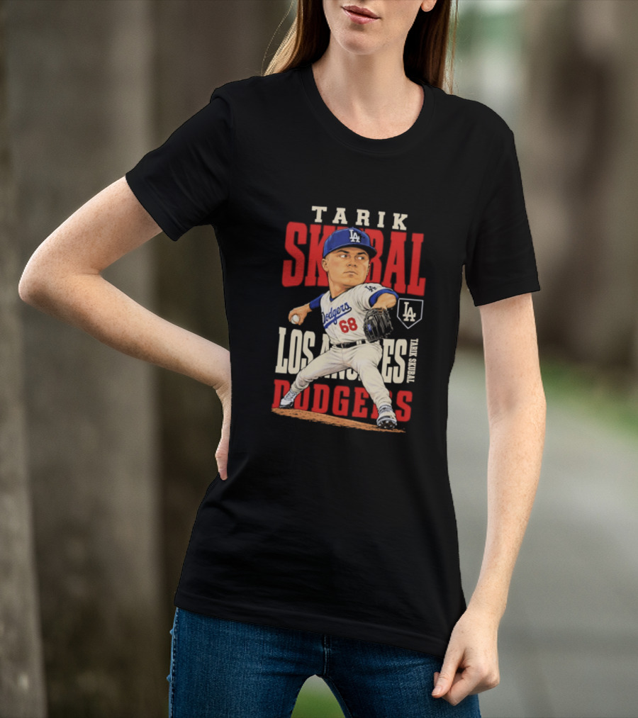 Tarik Skubal Los Angeles Dodgers 2026 MLB Season Dodgers 68 Caricature T-Shirt