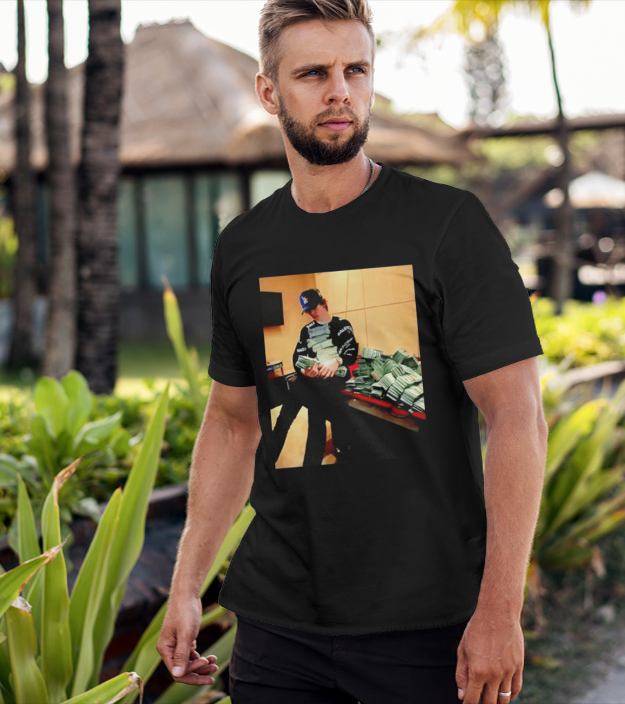 Balenciaga Black Long Sleeve With RALEC And Los Angeles Cap T-Shirt