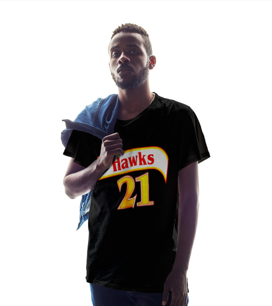 Hawks 21 Basketball Jersey NBA Team Edition T-Shirt