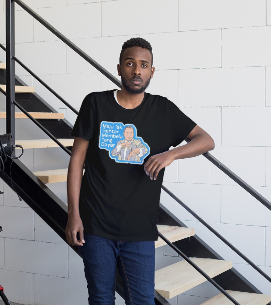 Maju Tak Gentar Membela Yang Bayar Indonesia Iconic Suit Pose T-Shirt