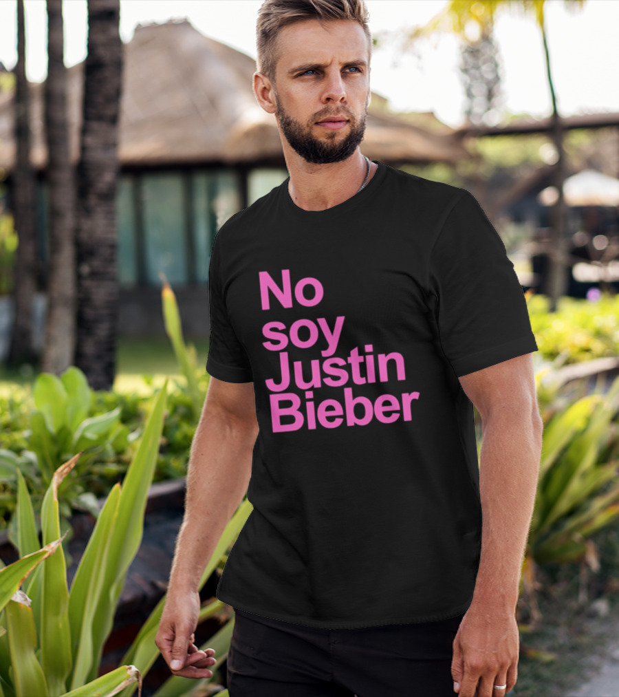 No Soy Justin Bieber Pop Music Celebrity Merchandise T-Shirt