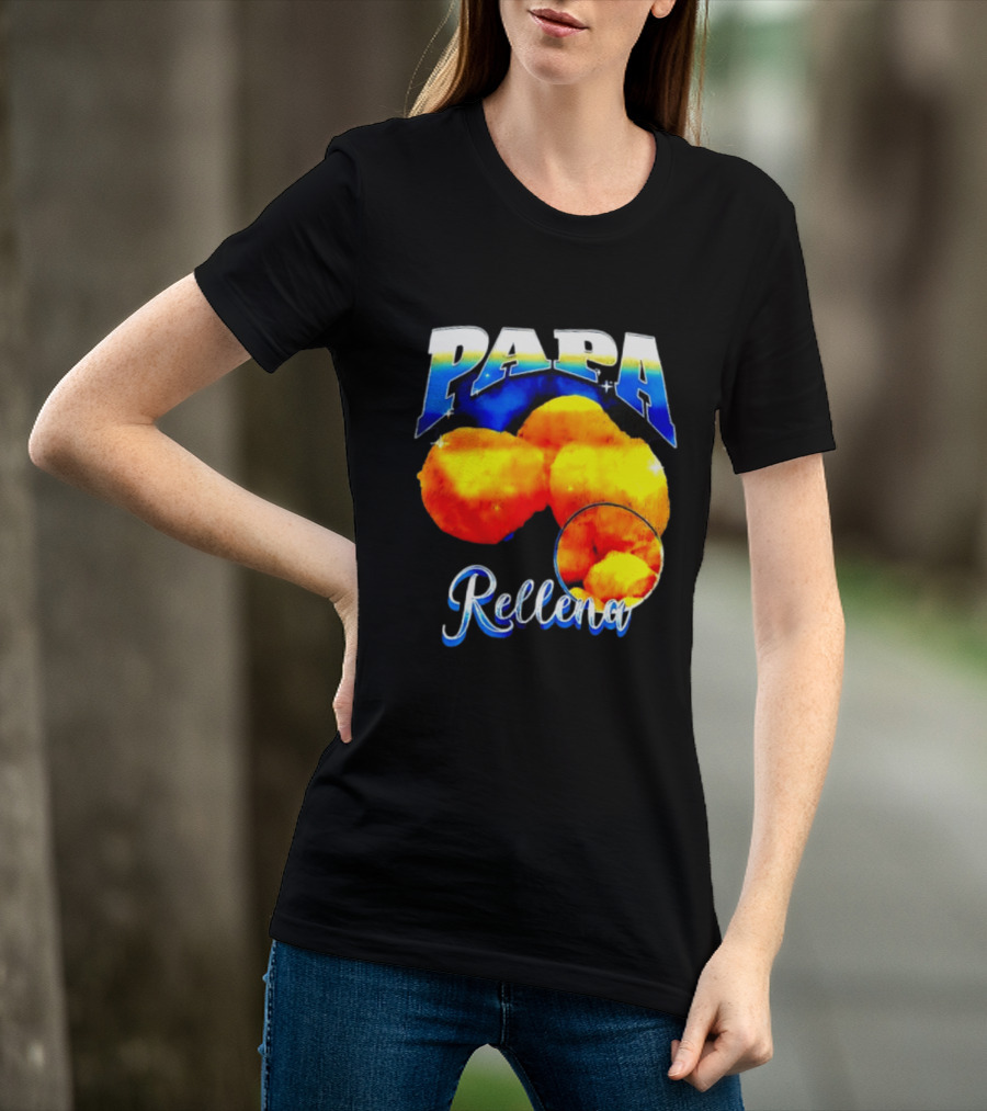 Papa Rellena Bold Text Potato Dish T-Shirt
