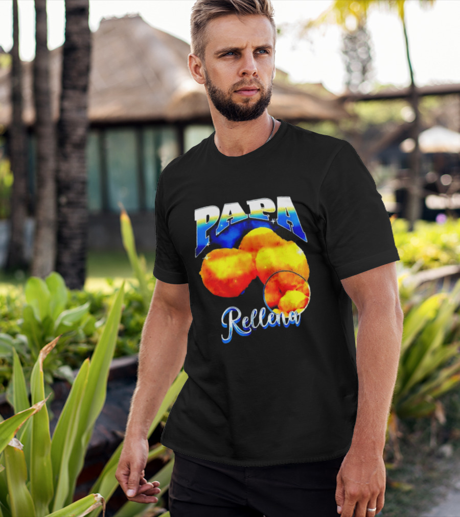 Papa Rellena Bold Text Potato Dish T-Shirt