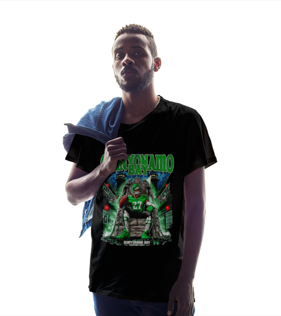 Quinyonamo Bay No 27 Correctional Facility Philly Sports Football T-Shirt