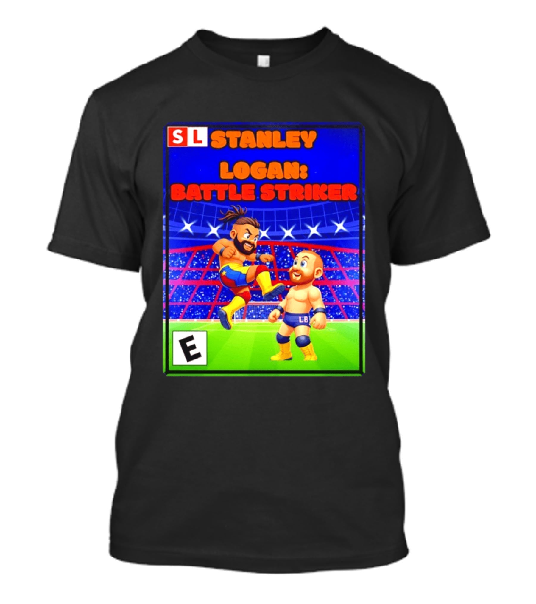 Stanley Logan Battle Striker Wrestling Game Cover T-Shirt