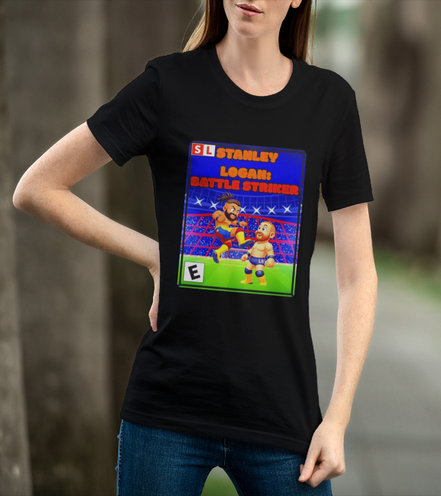 Stanley Logan Battle Striker Wrestling Game Cover T-Shirt