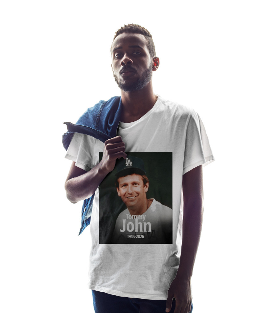 Tommy John 1943 2026 Los Angeles Baseball Memoriam T-Shirt