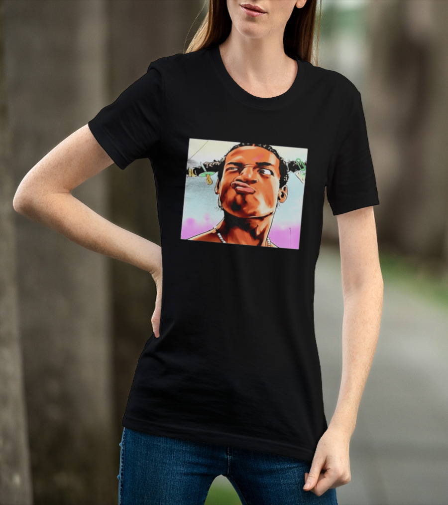 ASAP Rocky Hip Hop Rap Mob Pouty Face Meme T-Shirt