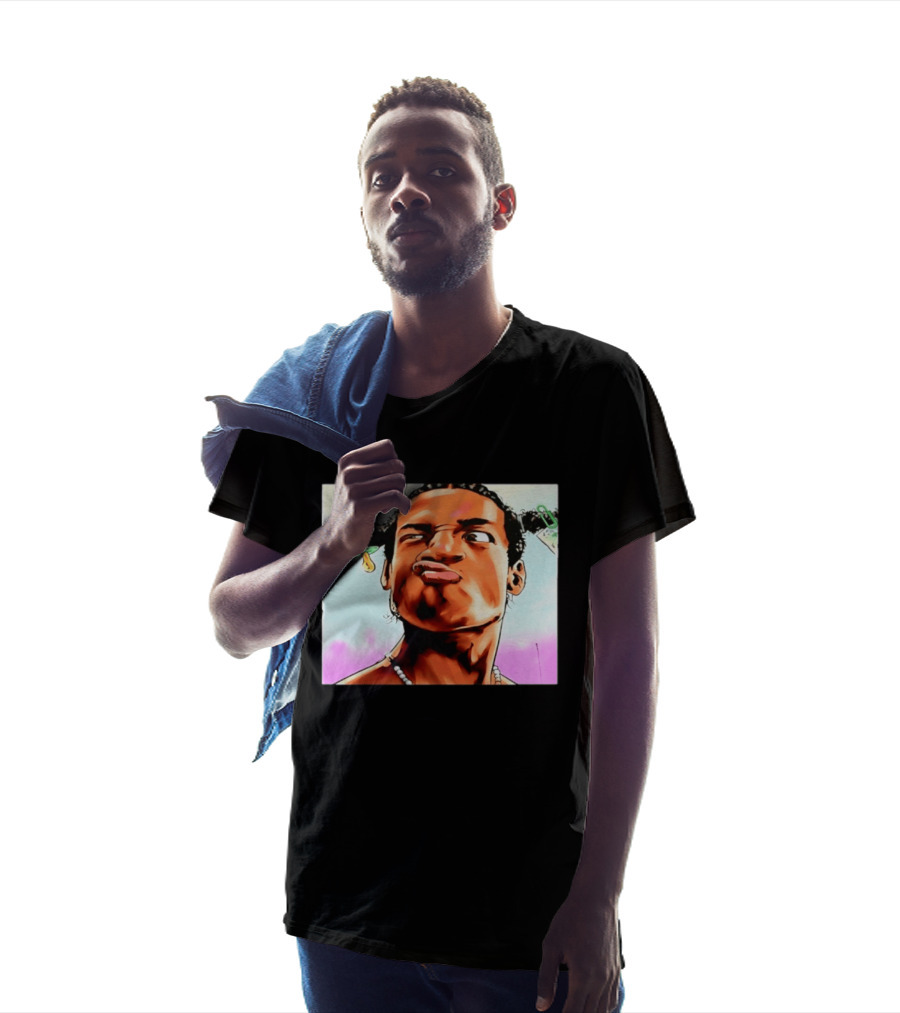 ASAP Rocky Hip Hop Rap Mob Pouty Face Meme T-Shirt