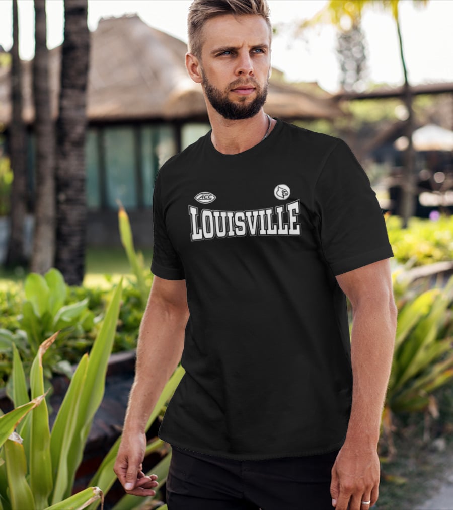Louisville Cardinals 2026 For The Ville Football Two Sided T-Shirt