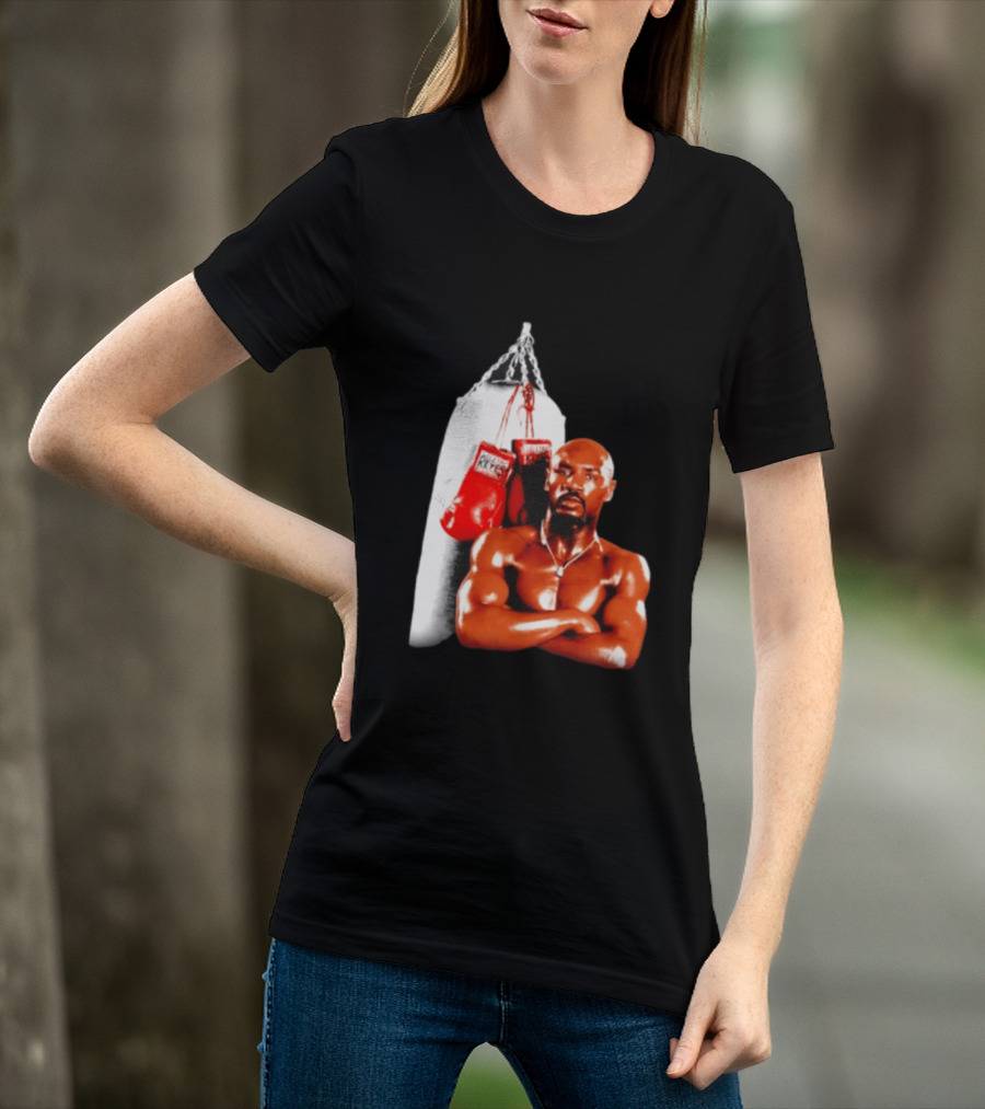 Marvelous Marvin Hagler With Cleto Reyes Boxing Gloves Iconic Champion T-Shirt