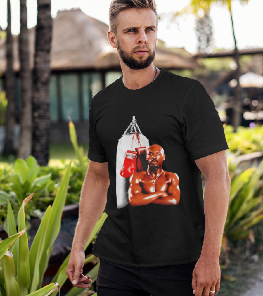 Marvelous Marvin Hagler With Cleto Reyes Boxing Gloves Iconic Champion T-Shirt
