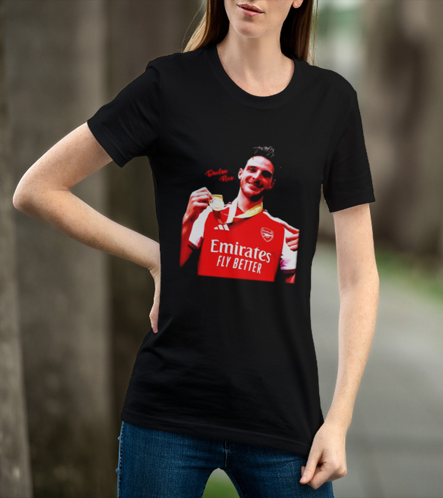 Declan Rice Arsenal Premier League Winner 2026 Emirates Fly Better T-Shirt