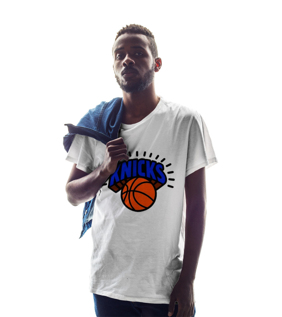 2026 NBA Let's Go New York Knicks Caricatures Two Sided T-Shirt