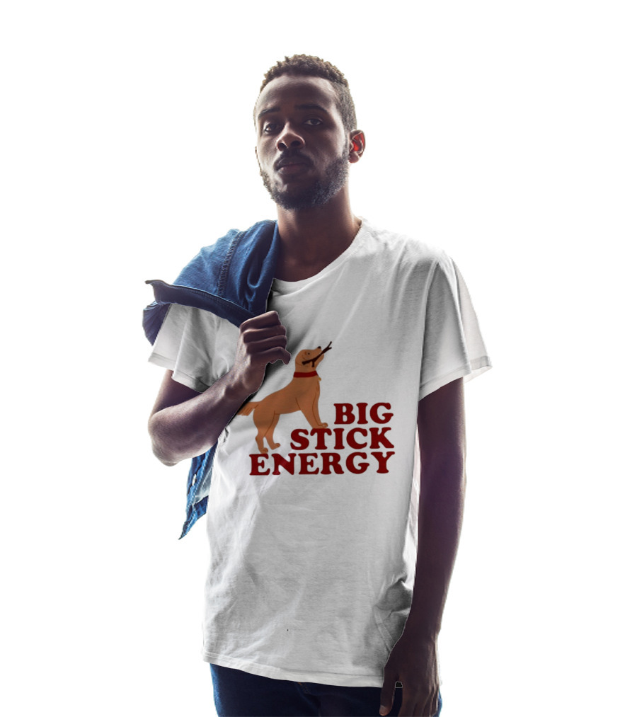 Big Stick Energy Golden Retriever Dog Lover Playful Pet T-Shirt