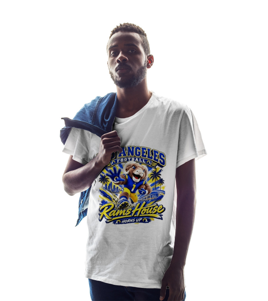 Los Angeles Rams Football Rams House Horns Up T-Shirt