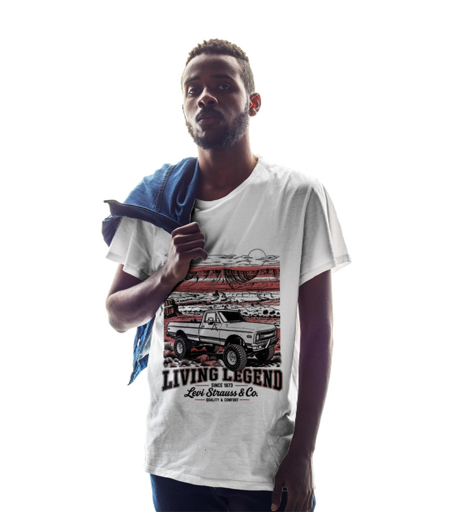 Living Legend Lewis Bros Motor Co Four Wheel Drive Trail Racing Adventure T-Shirt