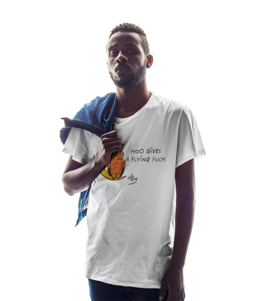Hoo Gives A Flying Fuck Owl Moon Elyx T-Shirt