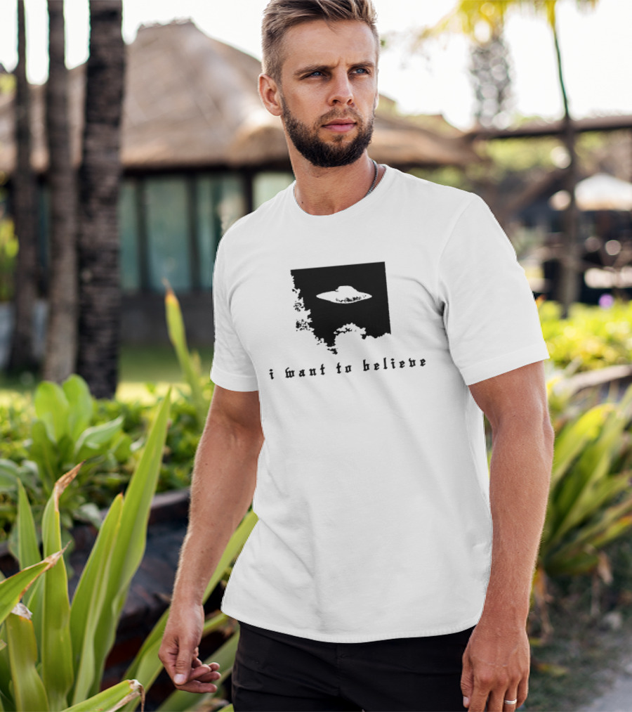 I Want To Believe UFO The X Files Alien T-Shirt